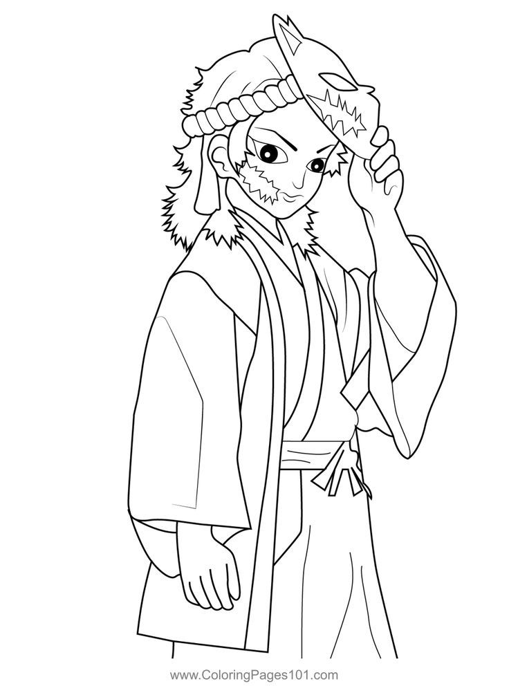 55+ Adorable Demon Slayer Coloring Pages Printable