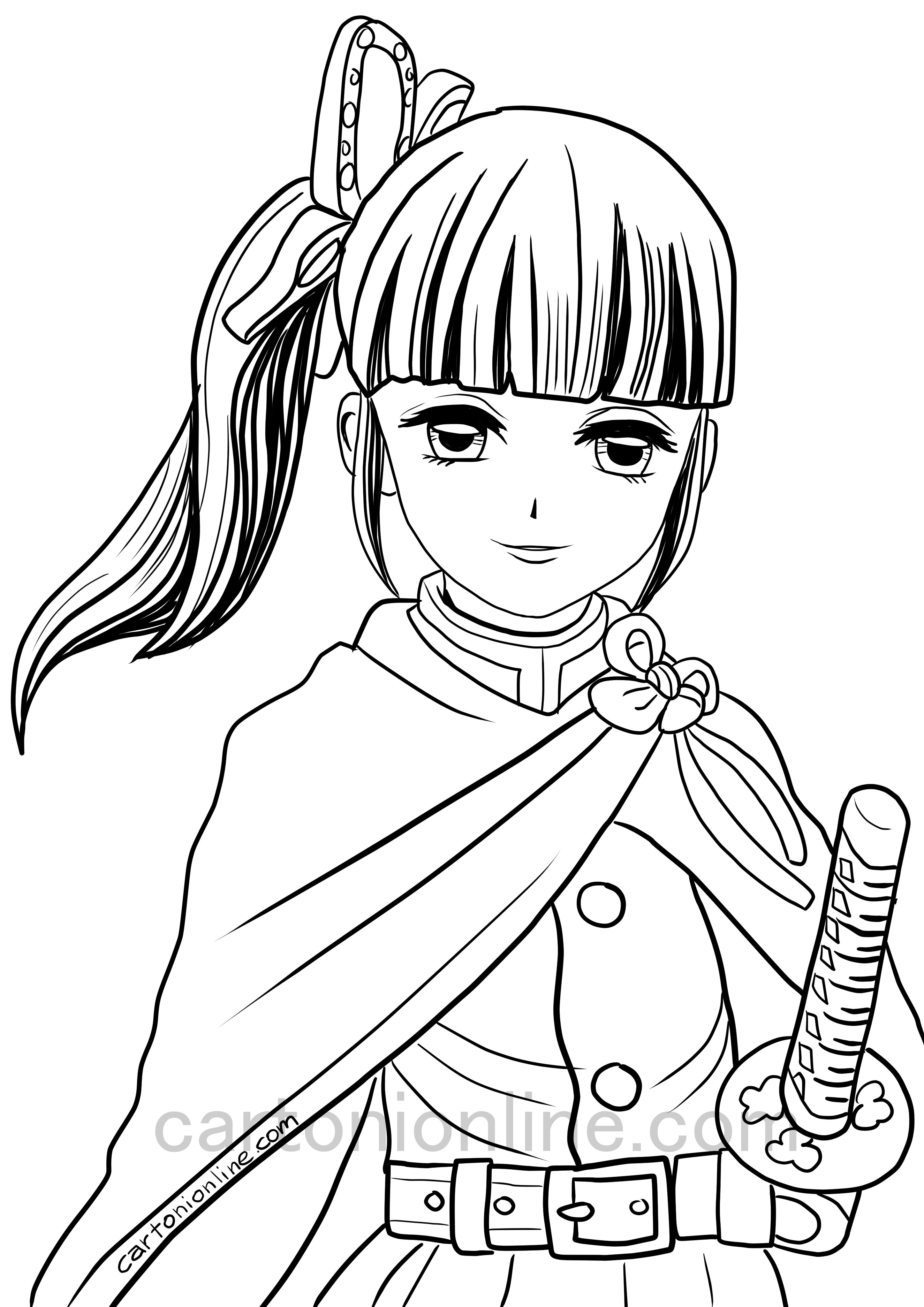 172+ Enchanting Anime Demon Slayer Coloring Pages Printable