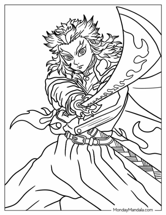 65+ Delightful Demon Slayer Coloring Pages Printable