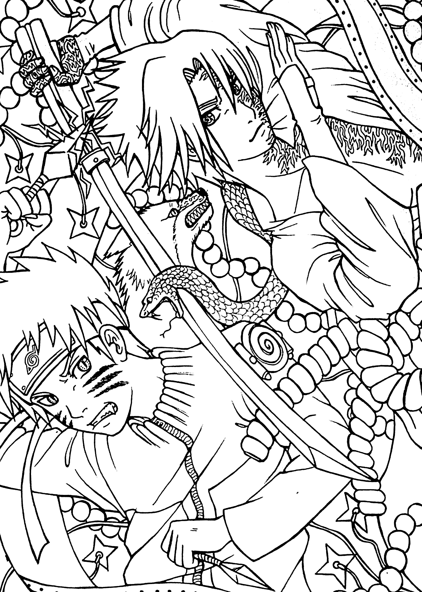 46+ Festive Naruto Coloring Pages Printable