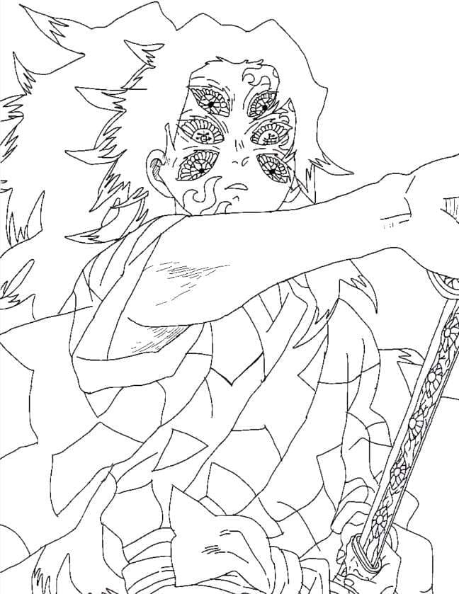 38+ Cute Demon Slayer Coloring Pages Printable