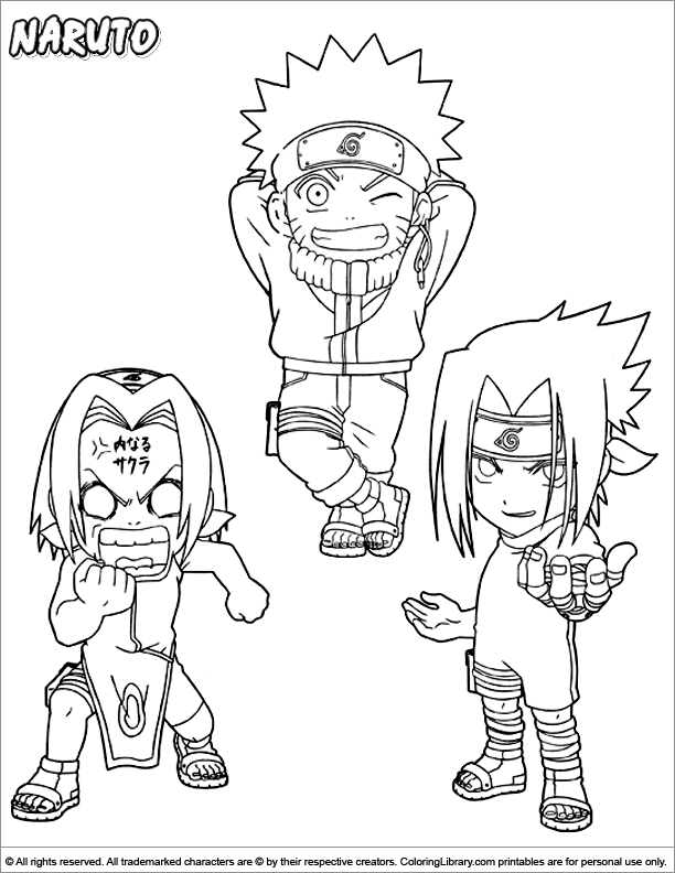 136+ Lovely Naruto Coloring Pages Printable