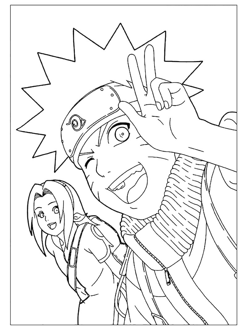 75+ Adorable Naruto Coloring Pages Printable