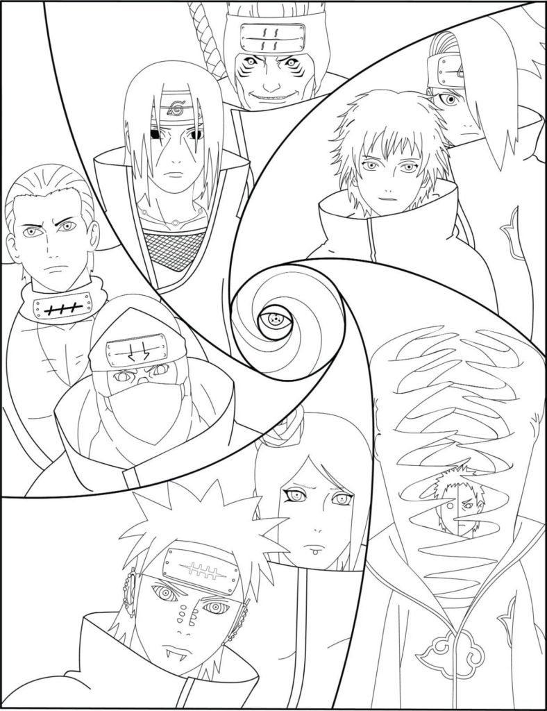 35+ Creative Naruto Coloring Pages Printable