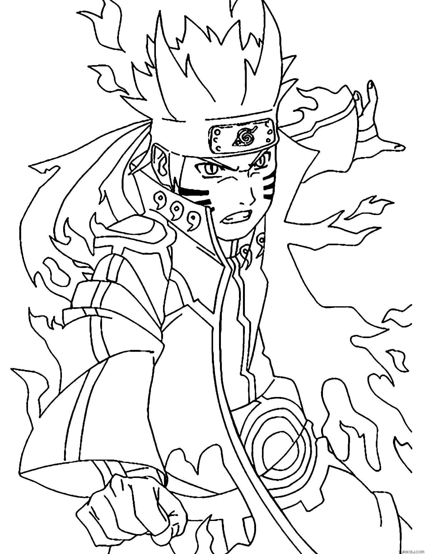 61+ Playful Naruto Coloring Pages Printable