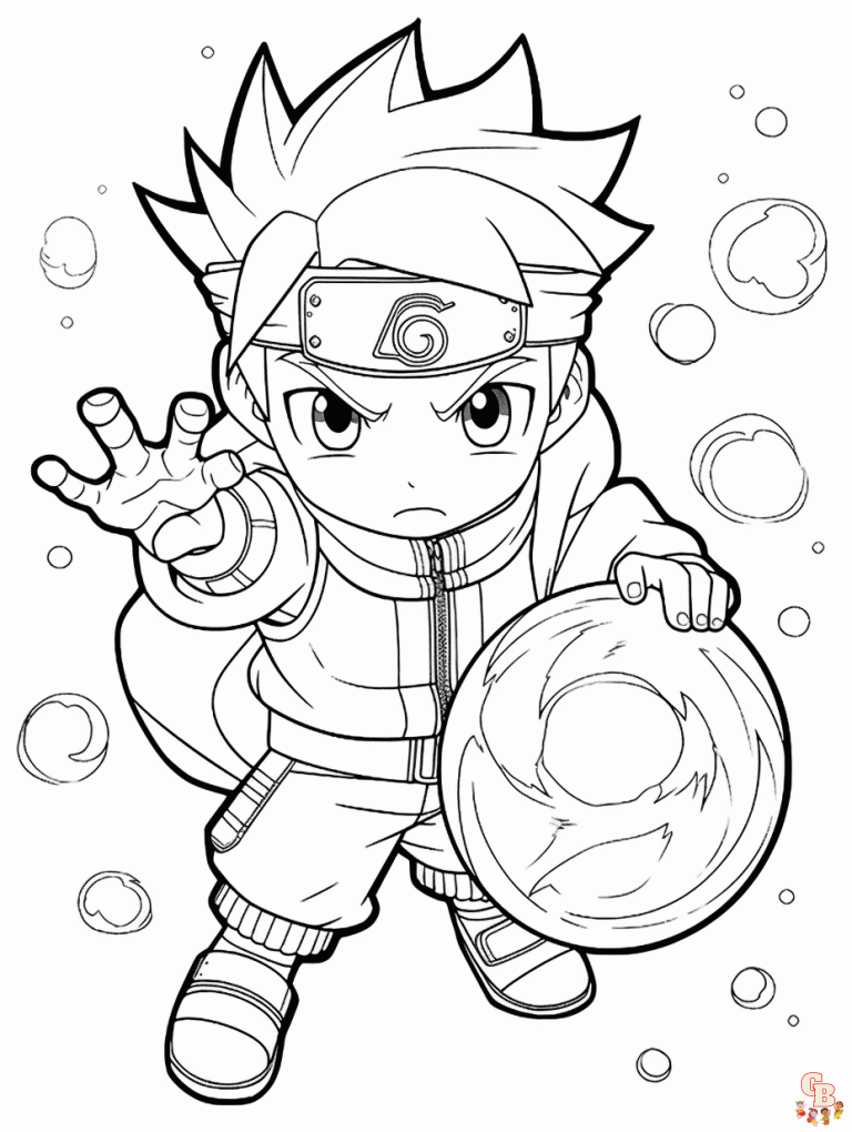 96+ Cute Naruto Coloring Pages Printable