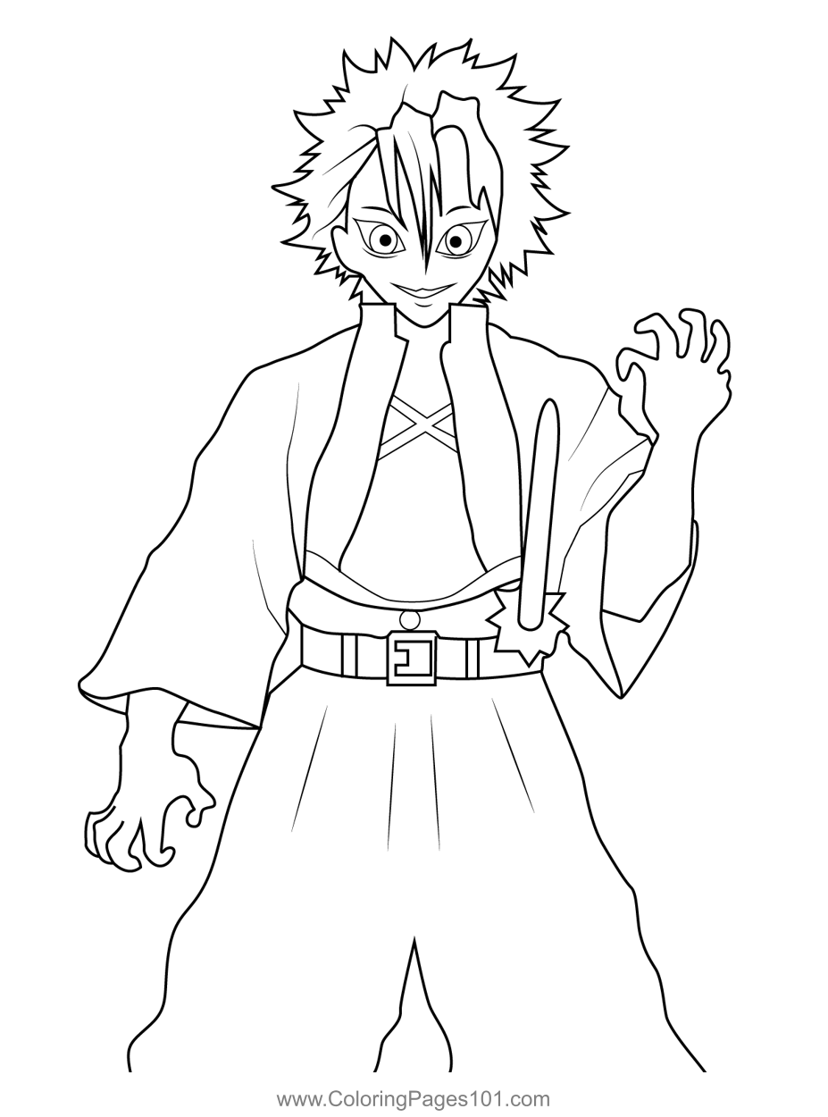 89+ Joyous Anime Demon Slayer Coloring Pages Printable