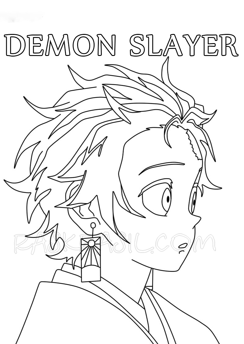 42+ Cheerful Demon Slayer Coloring Book Printable