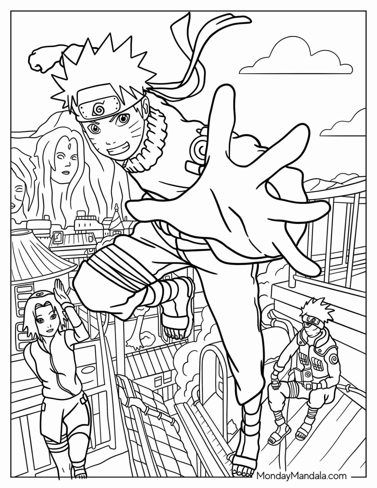 103+ Inspiring Naruto Coloring Pages Printable