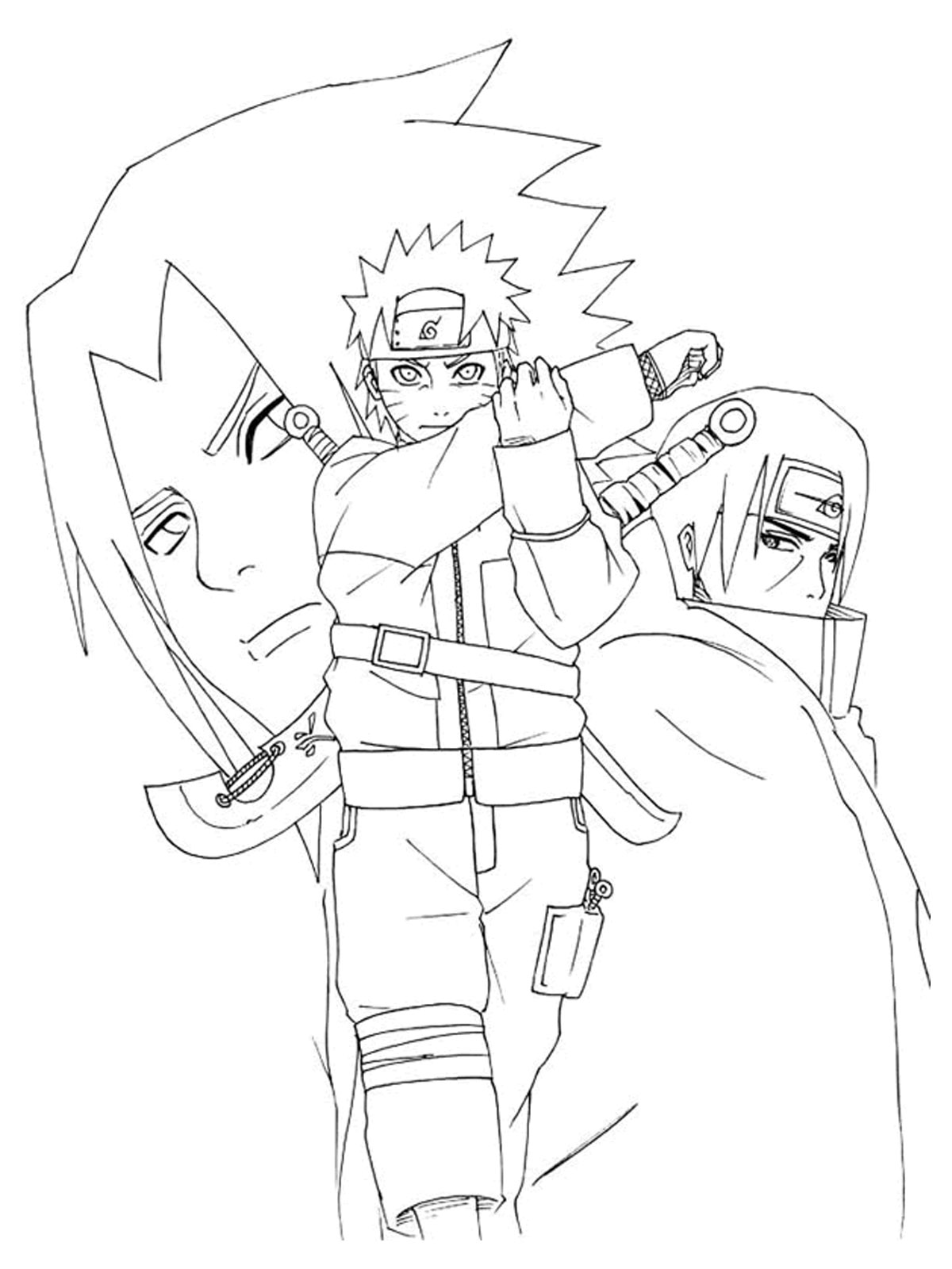 90+ Dazzling Naruto Coloring Pages Printable