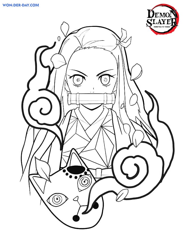 124+ Colorful Anime Demon Slayer Coloring Pages Printable