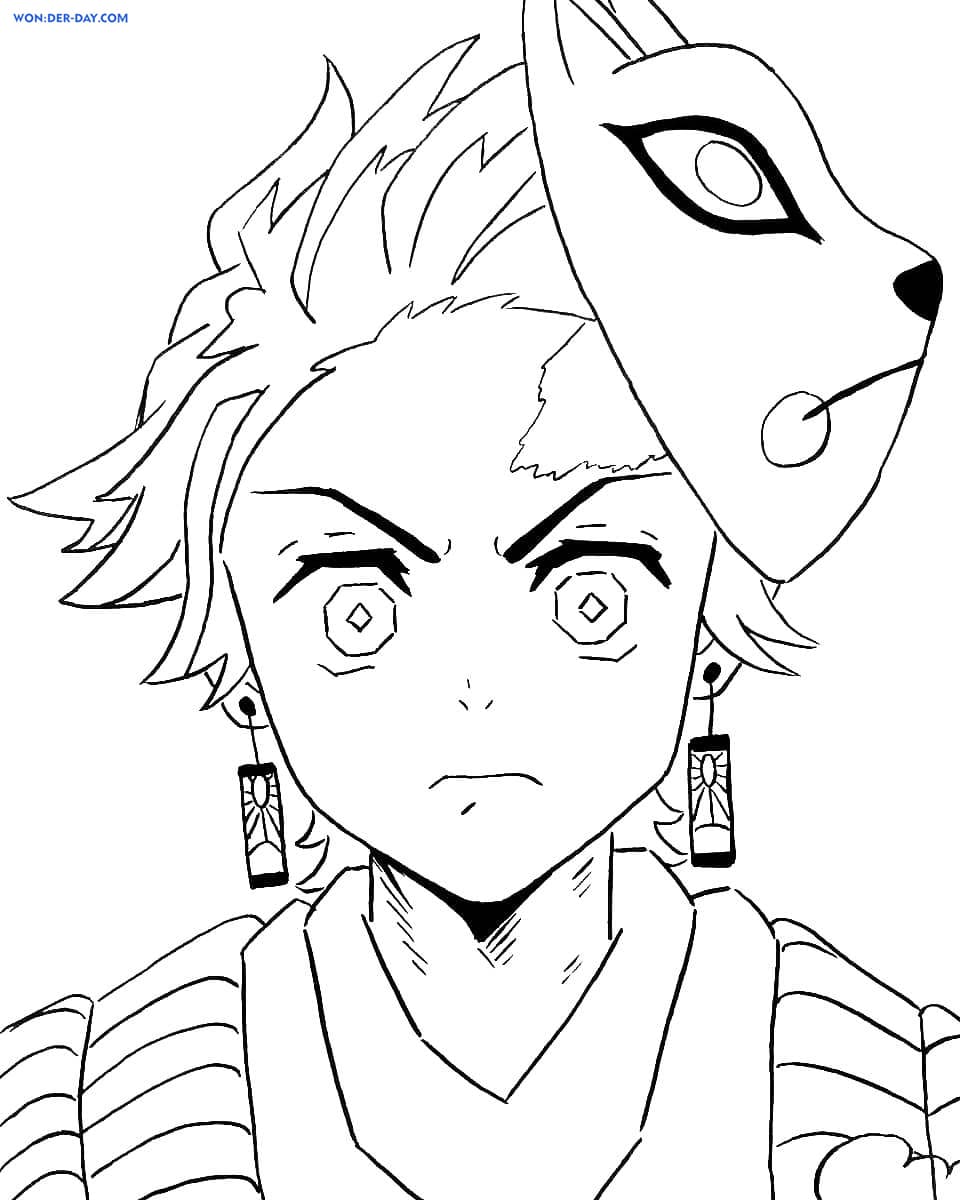 42+ Lovely Anime Demon Slayer Coloring Pages Printable