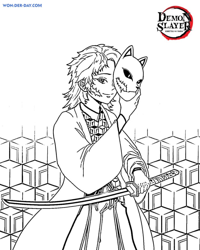 160+ Cute Demon Slayer Coloring Pages Printable