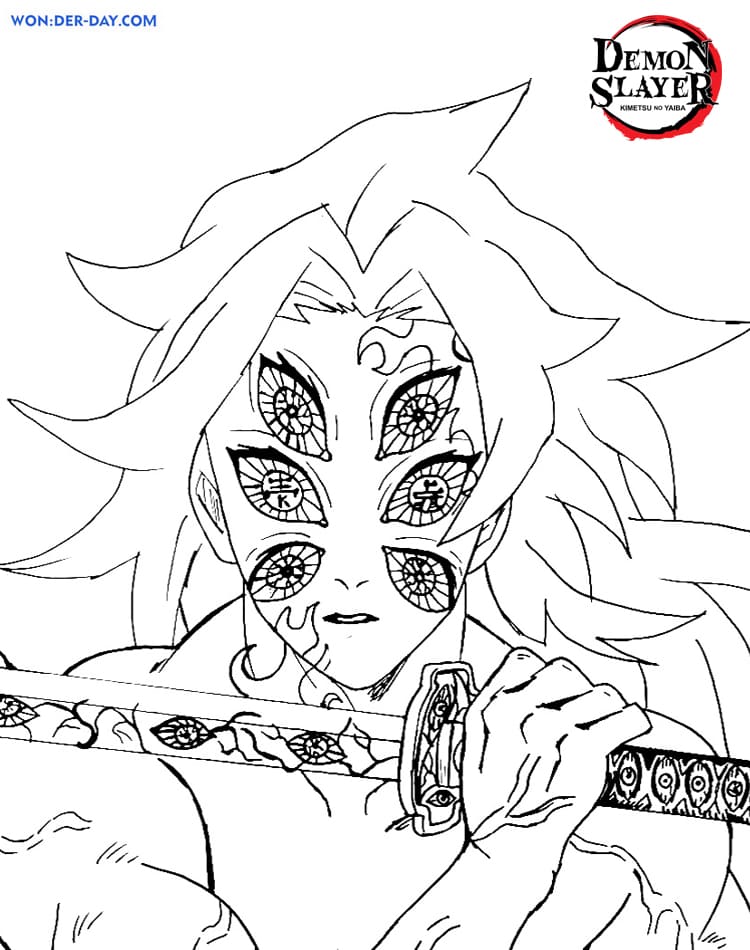 92+ Fantastic Anime Stickers Demon Slayer Coloring Pages Printable