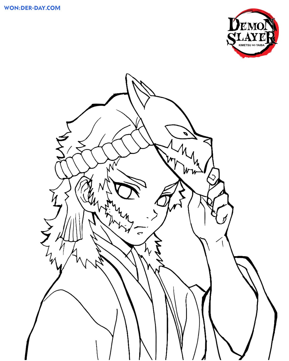 37+ Captivating Demon Slayer Coloring Pages Printable