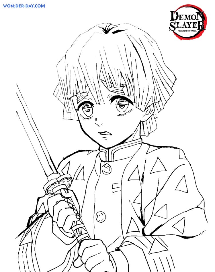 36+ Artistic Anime Stickers Demon Slayer Coloring Pages Printable