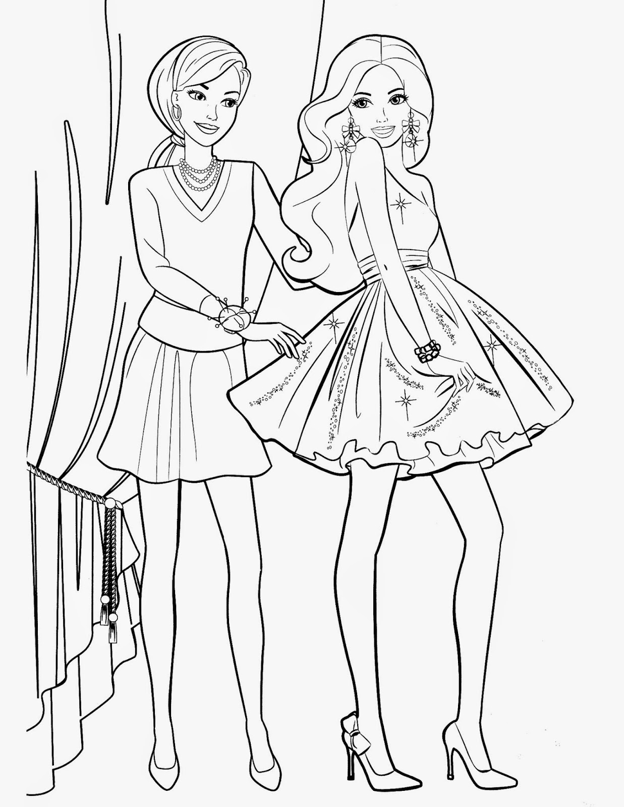 100+ Adorable Barbie School Coloring Pages Printable