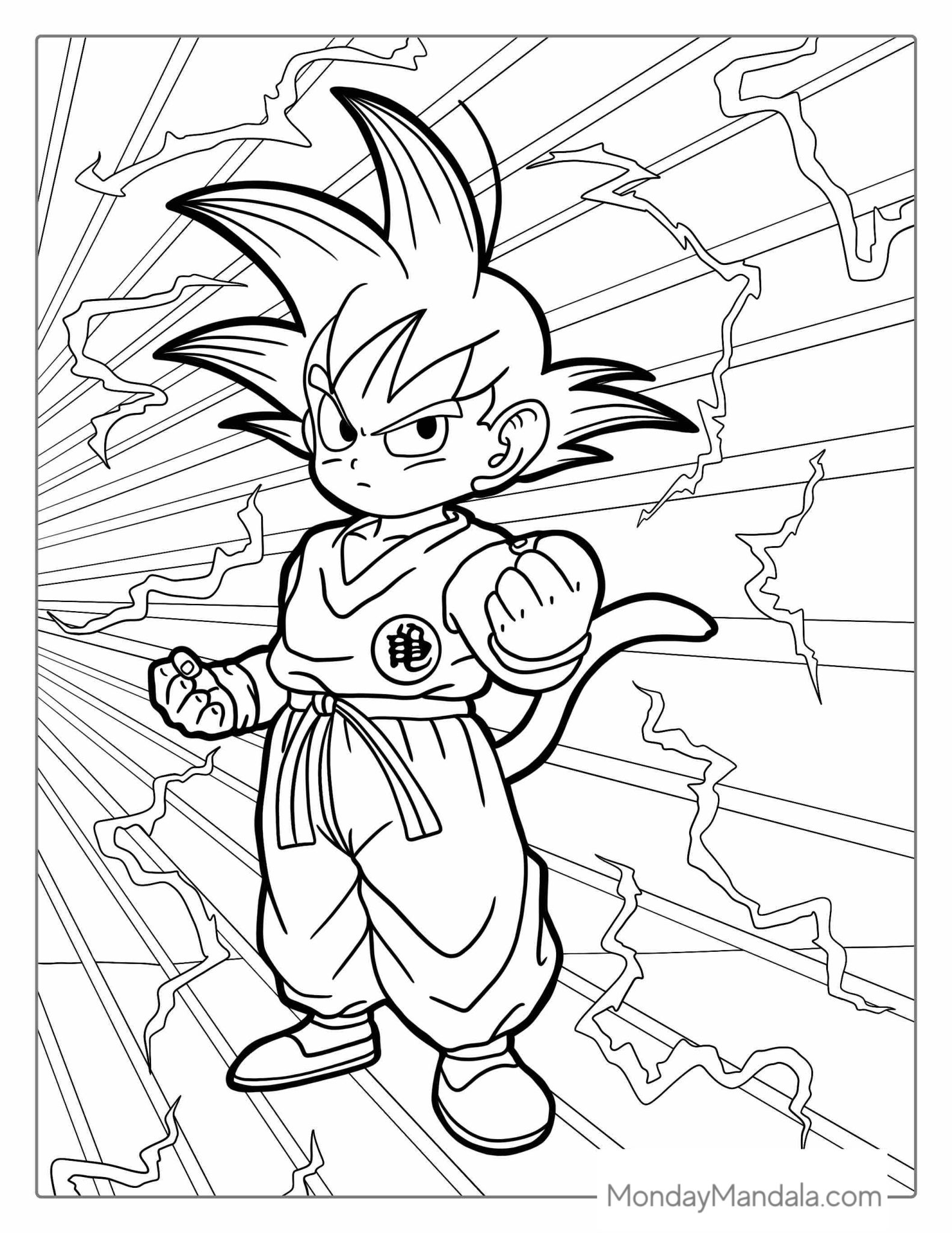 12+ Unique Dragon Ball Coloring Pages Printable