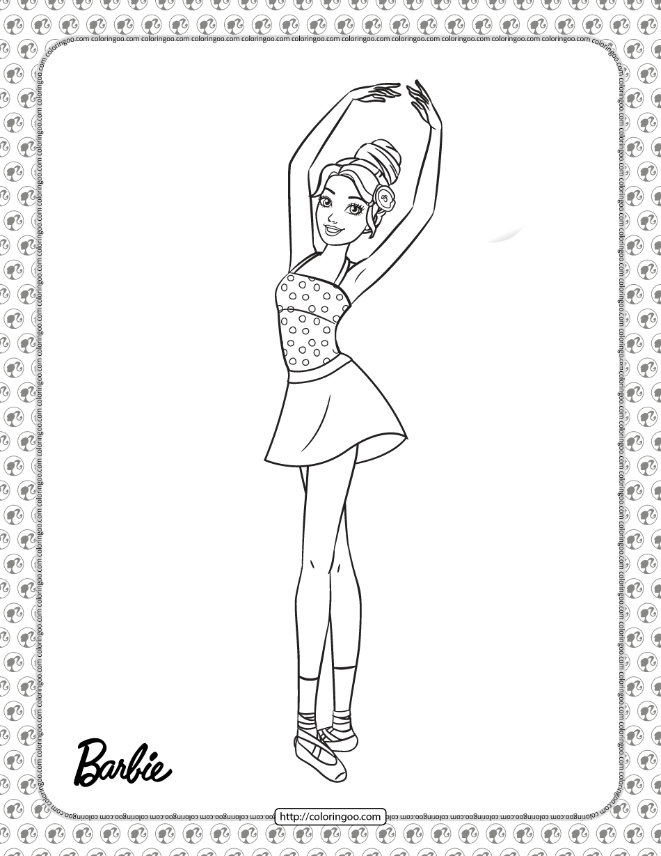 13+ Relaxing Barbie School Coloring Pages Printable