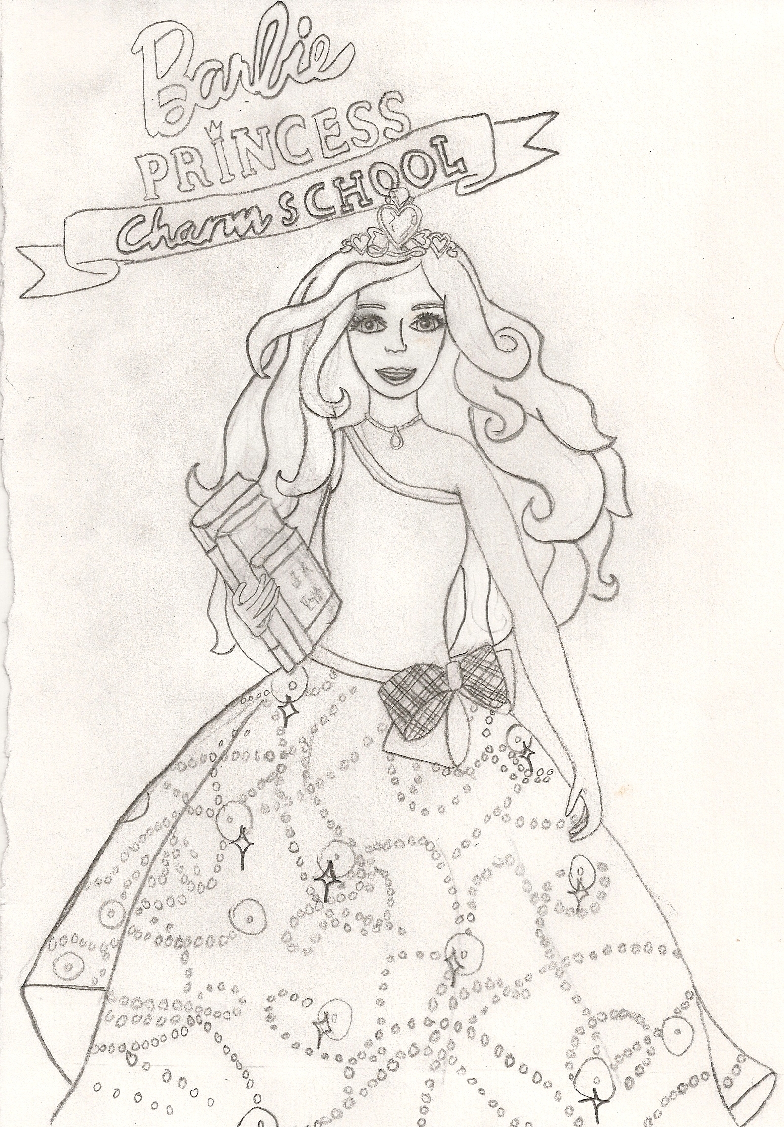 15+ Detailed Barbie School Coloring Pages Printable