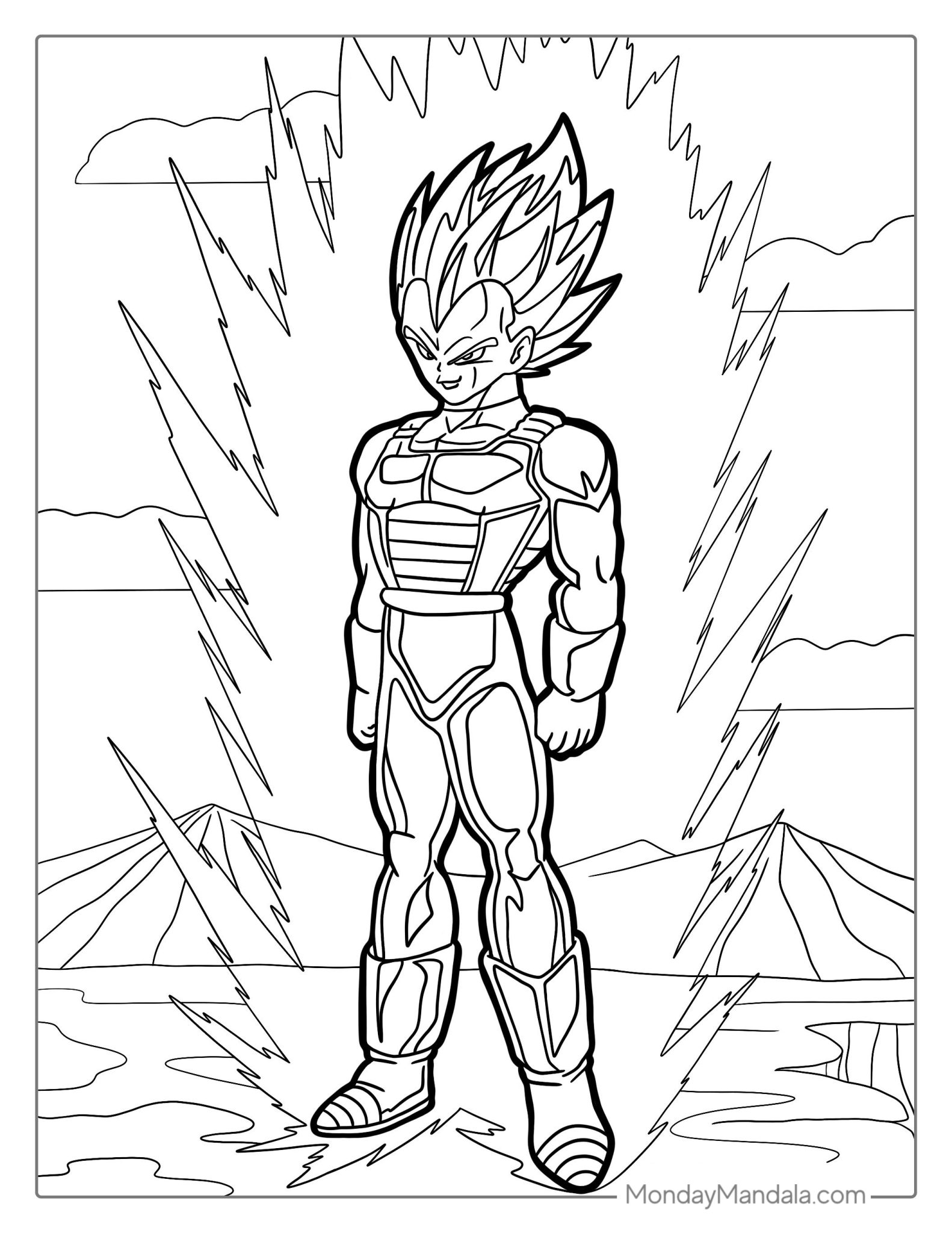 15+ Fun Dragon Ball Coloring Pages Printable