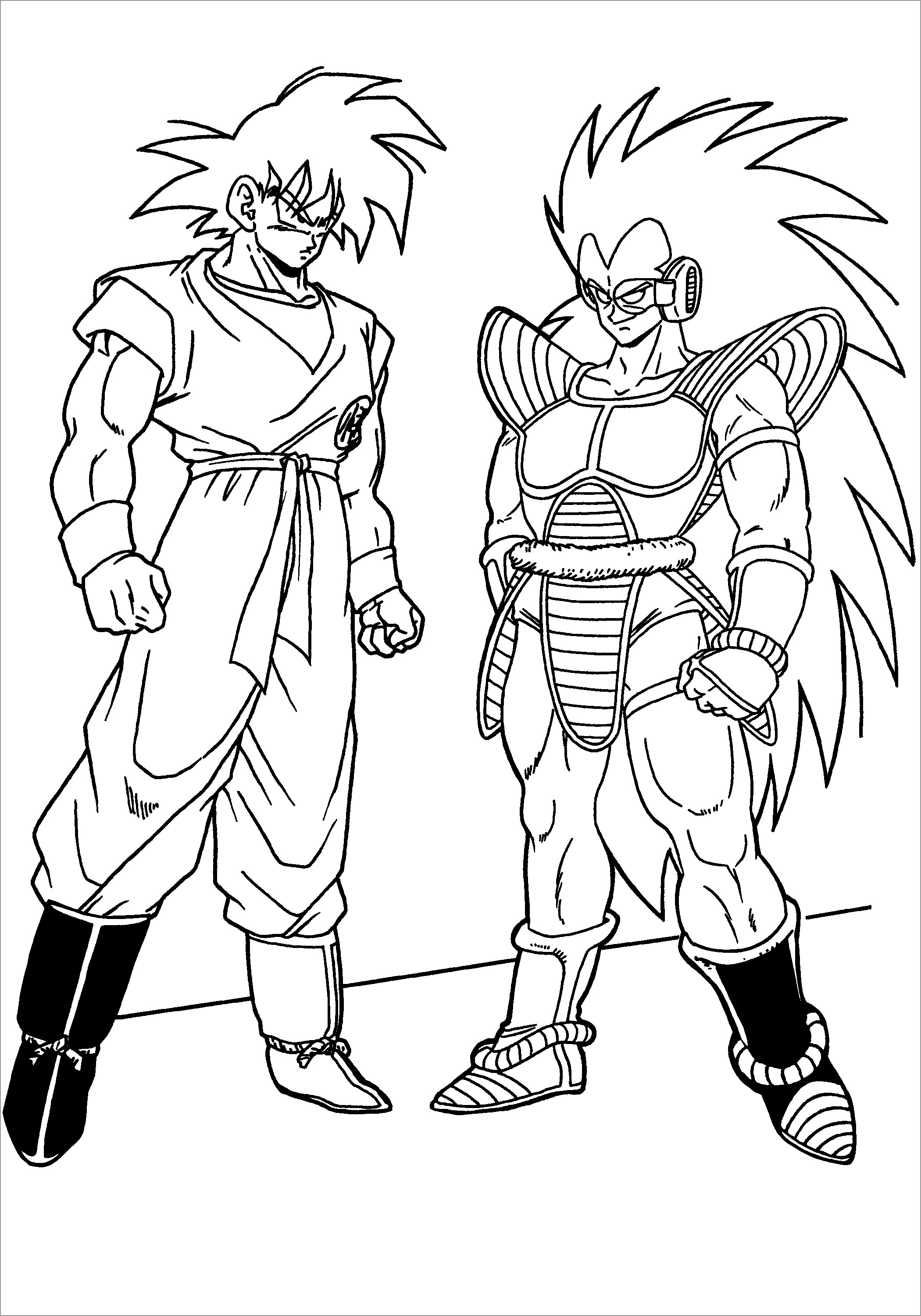 17+ Detailed Dragon Ball Coloring Pages Printable