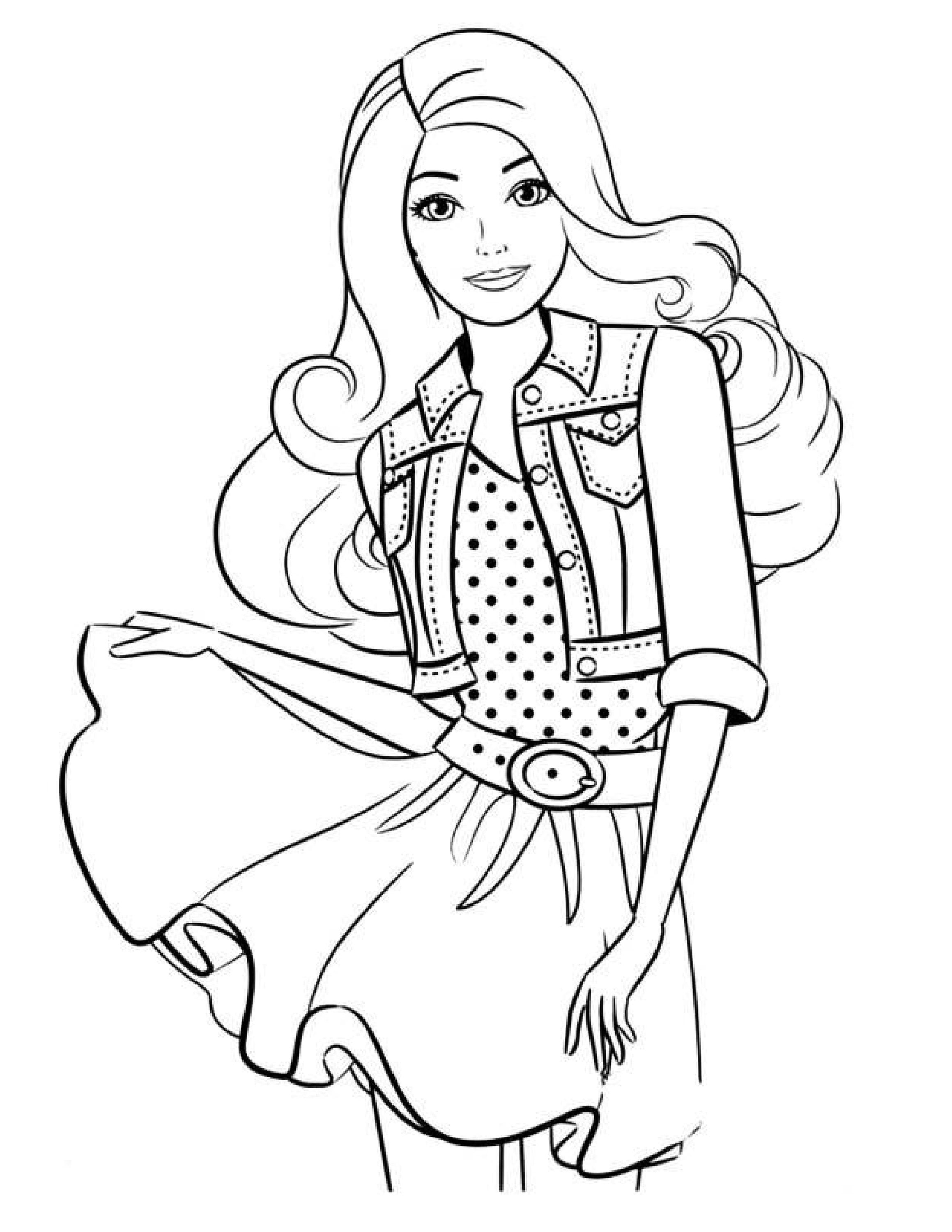 18+ Cheerful Barbie School Coloring Pages Printable