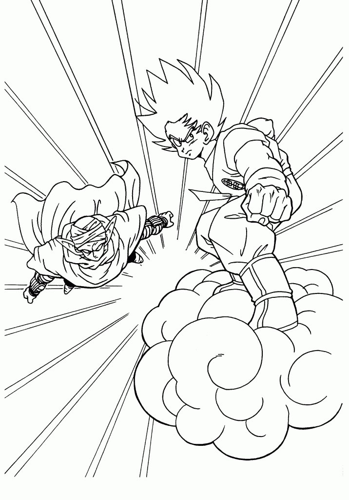 19+ Easy Dragon Ball Coloring Pages Printable