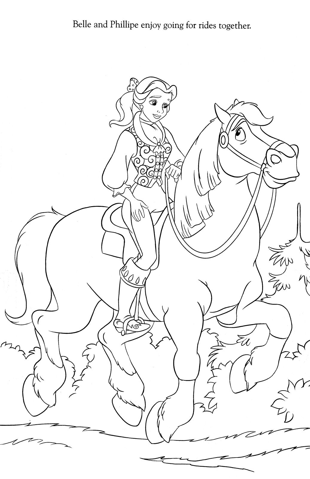 19+ Unique Princess Horse Coloring Pages Printable