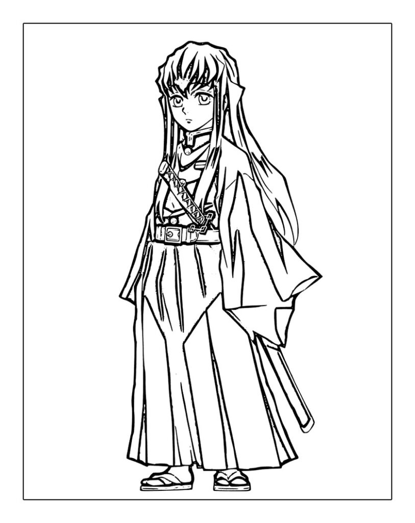 22+ Artistic Muichiro Tokito Coloring Pages Printable