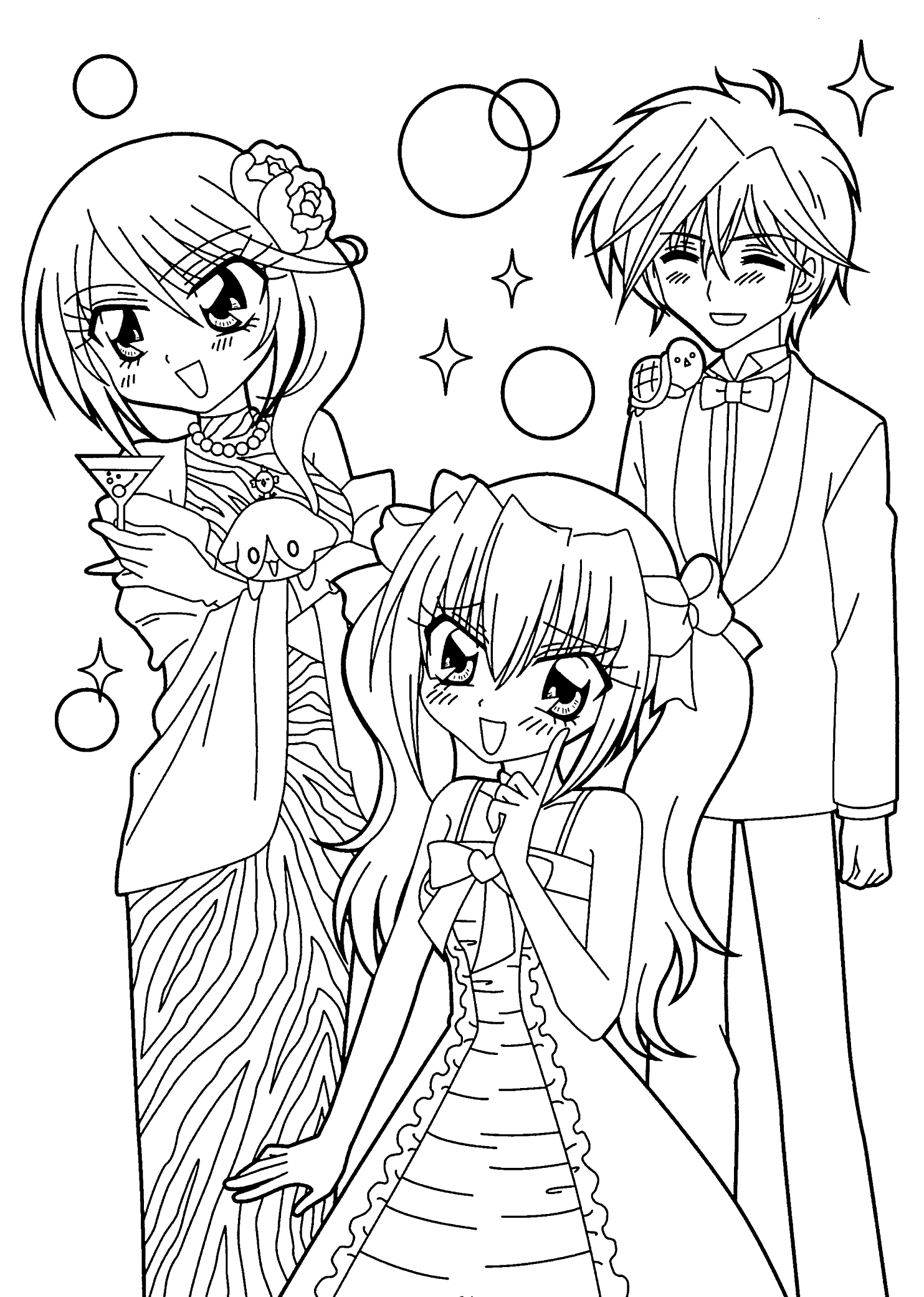 23+ Unique Anime Manga Coloring Pages Printable