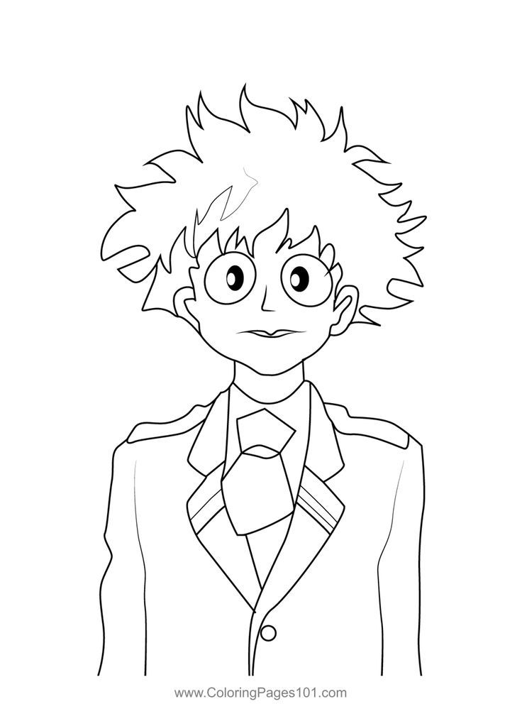 62+ Exciting My Hero Academia Coloring Pages Printable