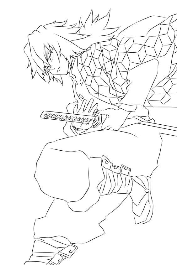 26+ Artistic Demon Slayer Stencil Coloring Pages Printable