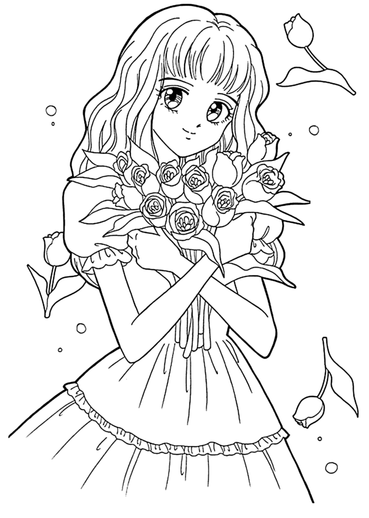 26+ New Anime Manga Coloring Pages Printable