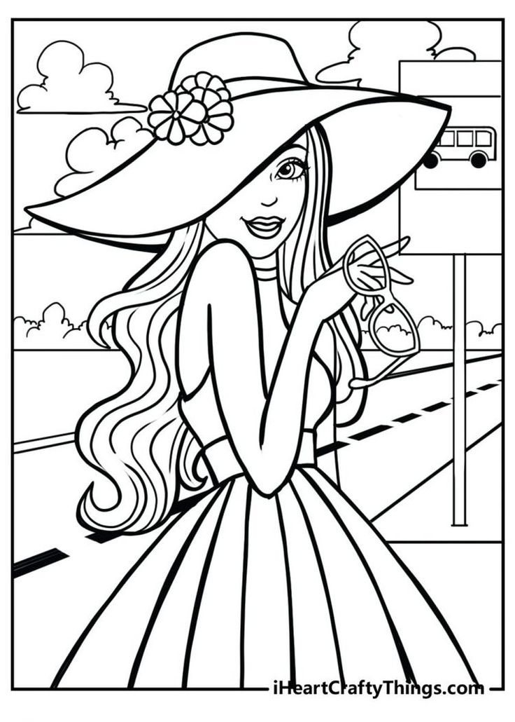 29+ Relaxing Barbie School Coloring Pages Printable