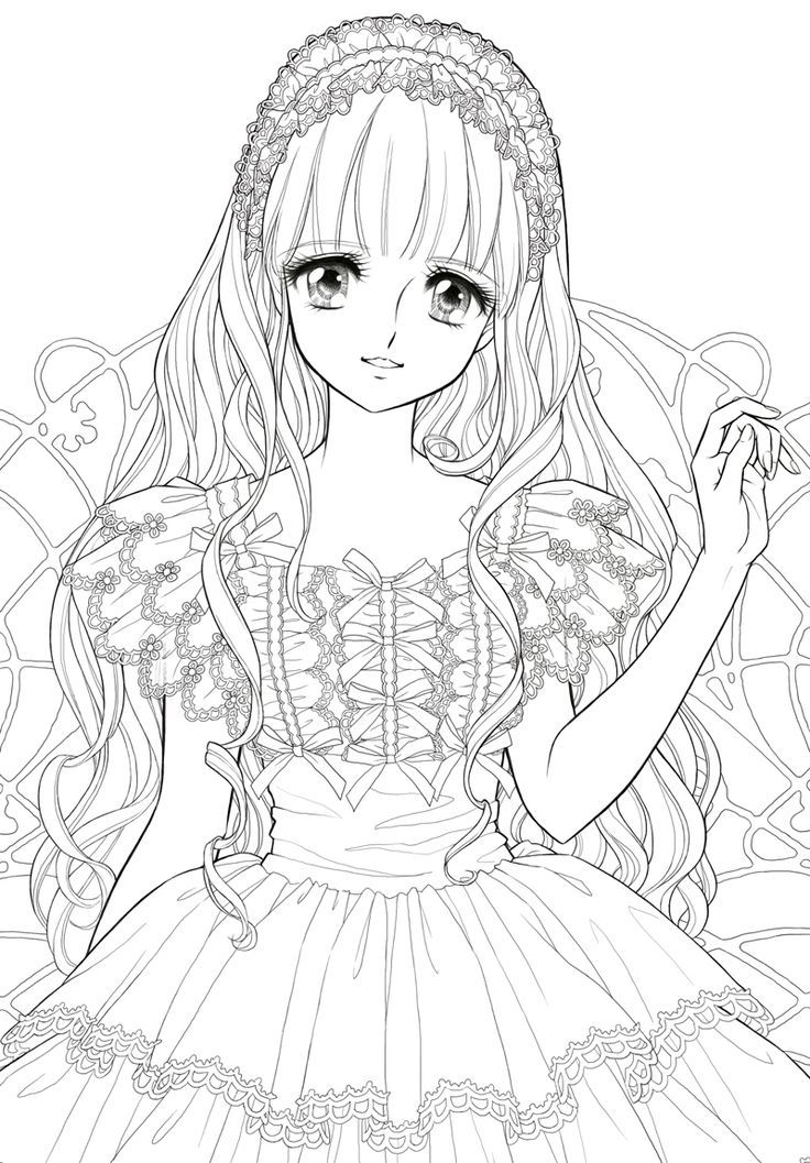 3+ Colorful Anime Manga Coloring Pages Printable