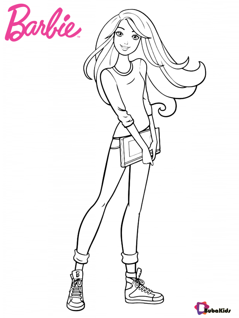 31+ Aesthetic Barbie School Coloring Pages Printable