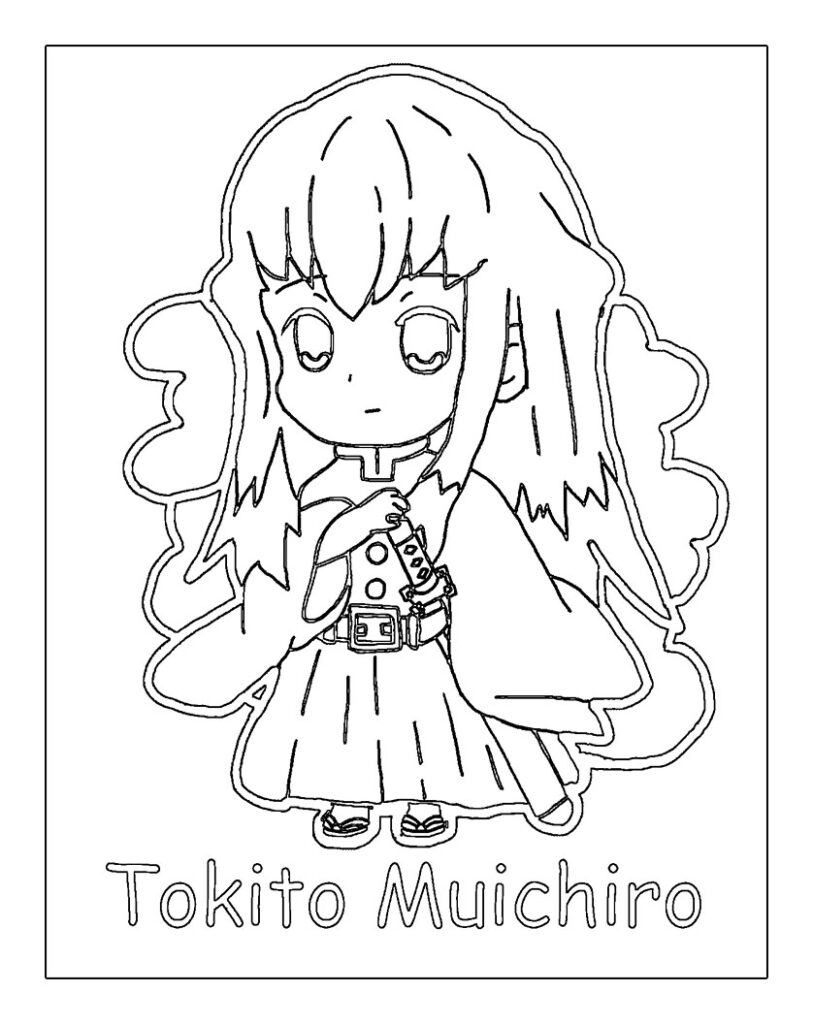 31+ Realistic Muichiro Tokito Coloring Pages Printable