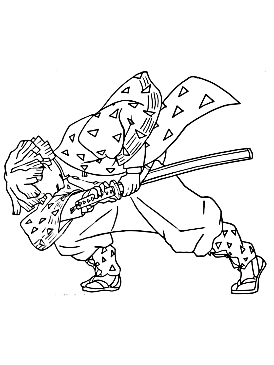 35+ Educational Zenitsu Agatsuma Coloring Pages and Drawing