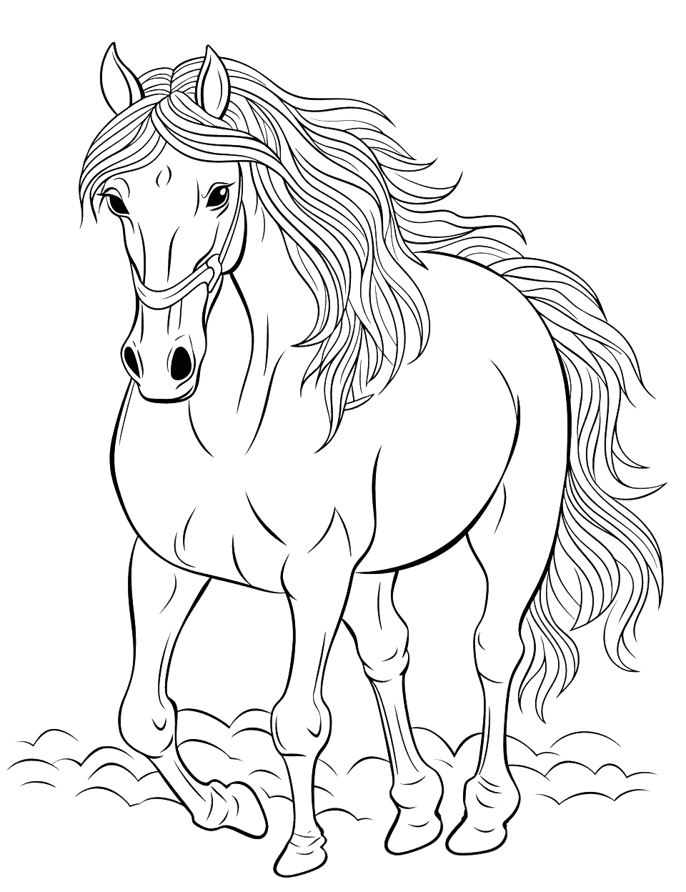 33+ Amazing Princess Horse Coloring Pages Printable