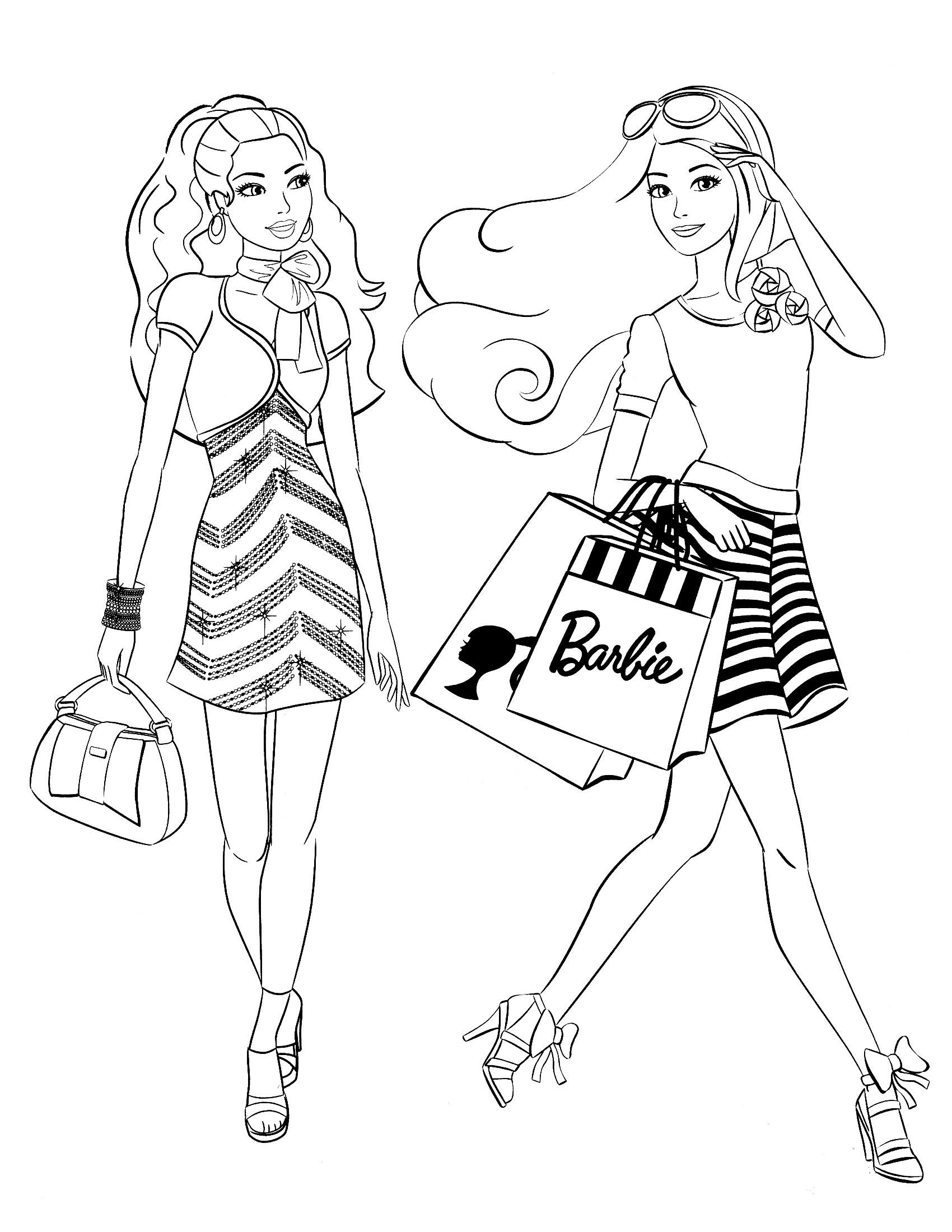 34+ Creative Barbie School Coloring Pages Printable