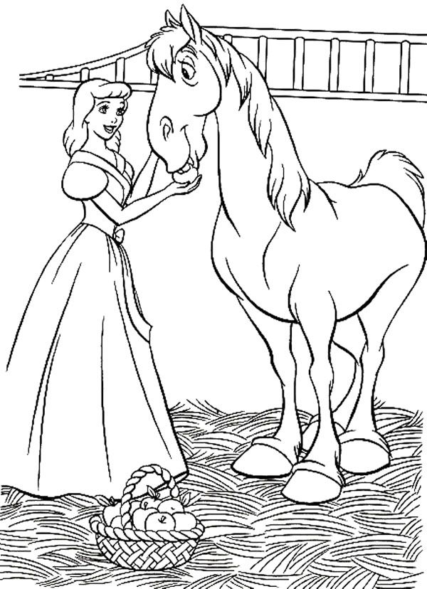 35+ Artistic Princess Horse Coloring Pages Printable