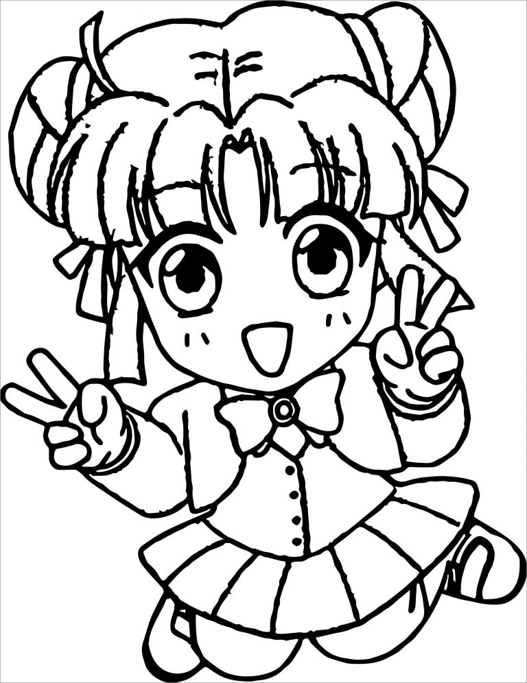 35+ Cheerful Anime Manga Coloring Pages Printable