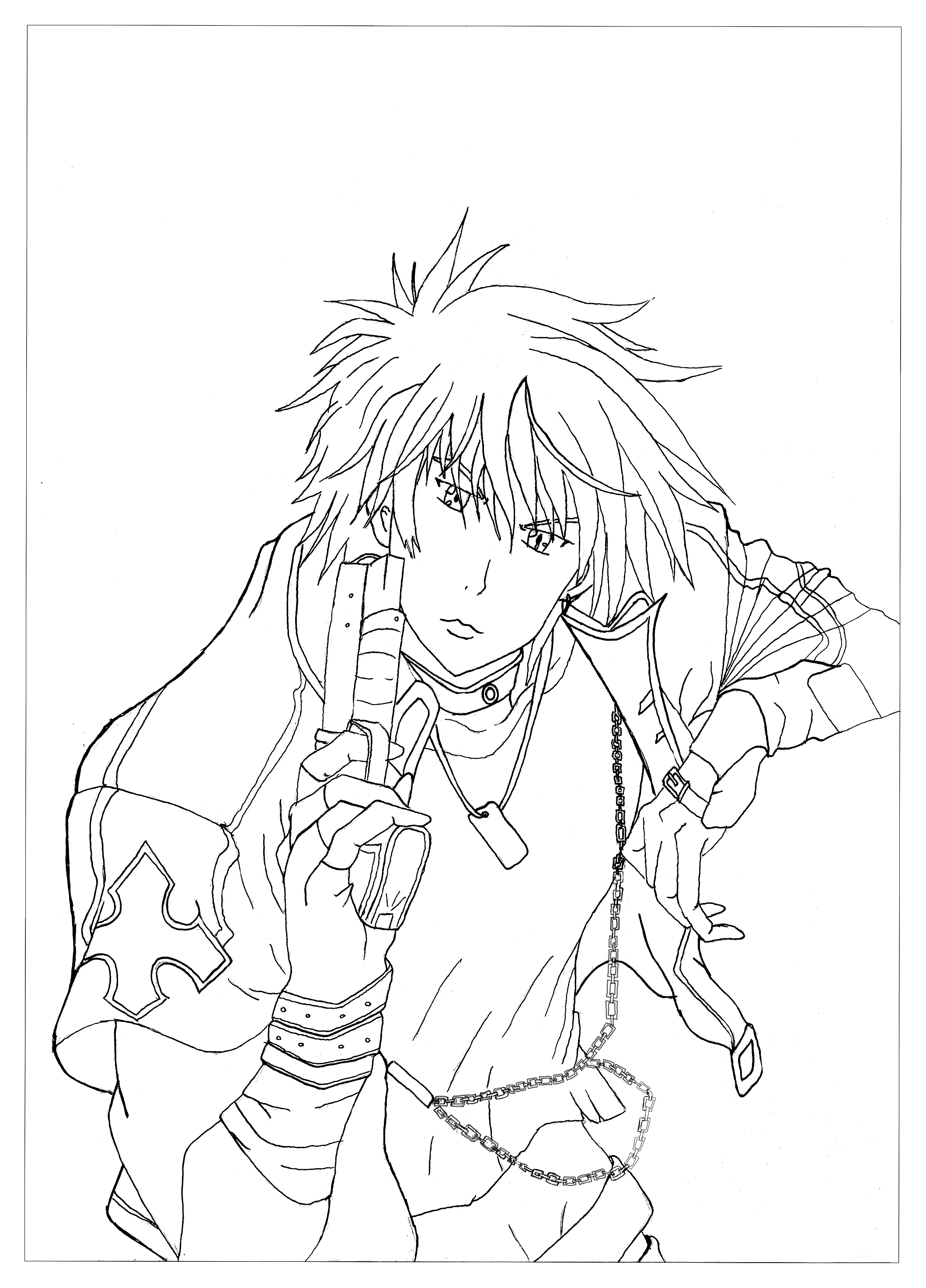 38+ Cute Anime Manga Coloring Pages Printable