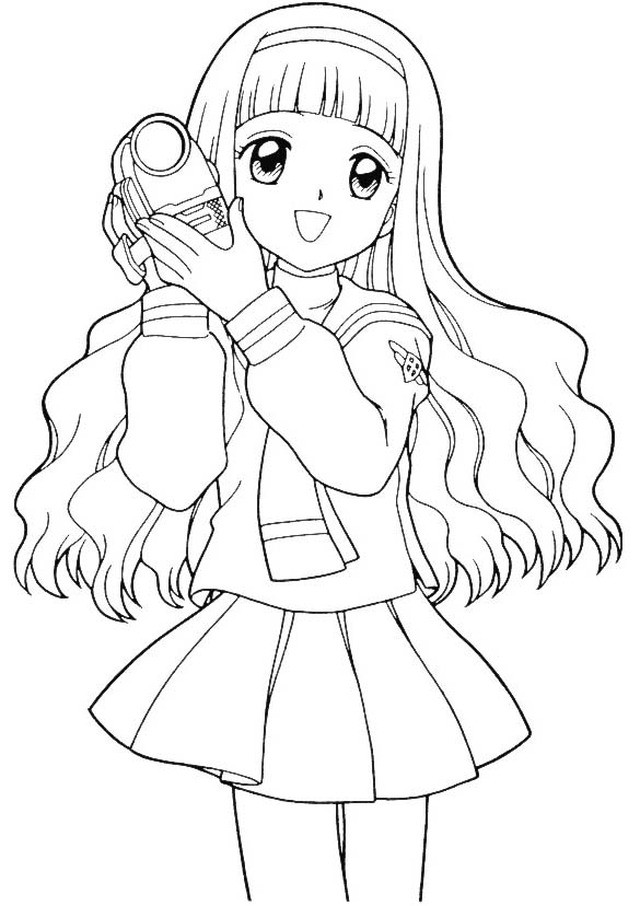 38+ New Anime Manga Coloring Pages Printable