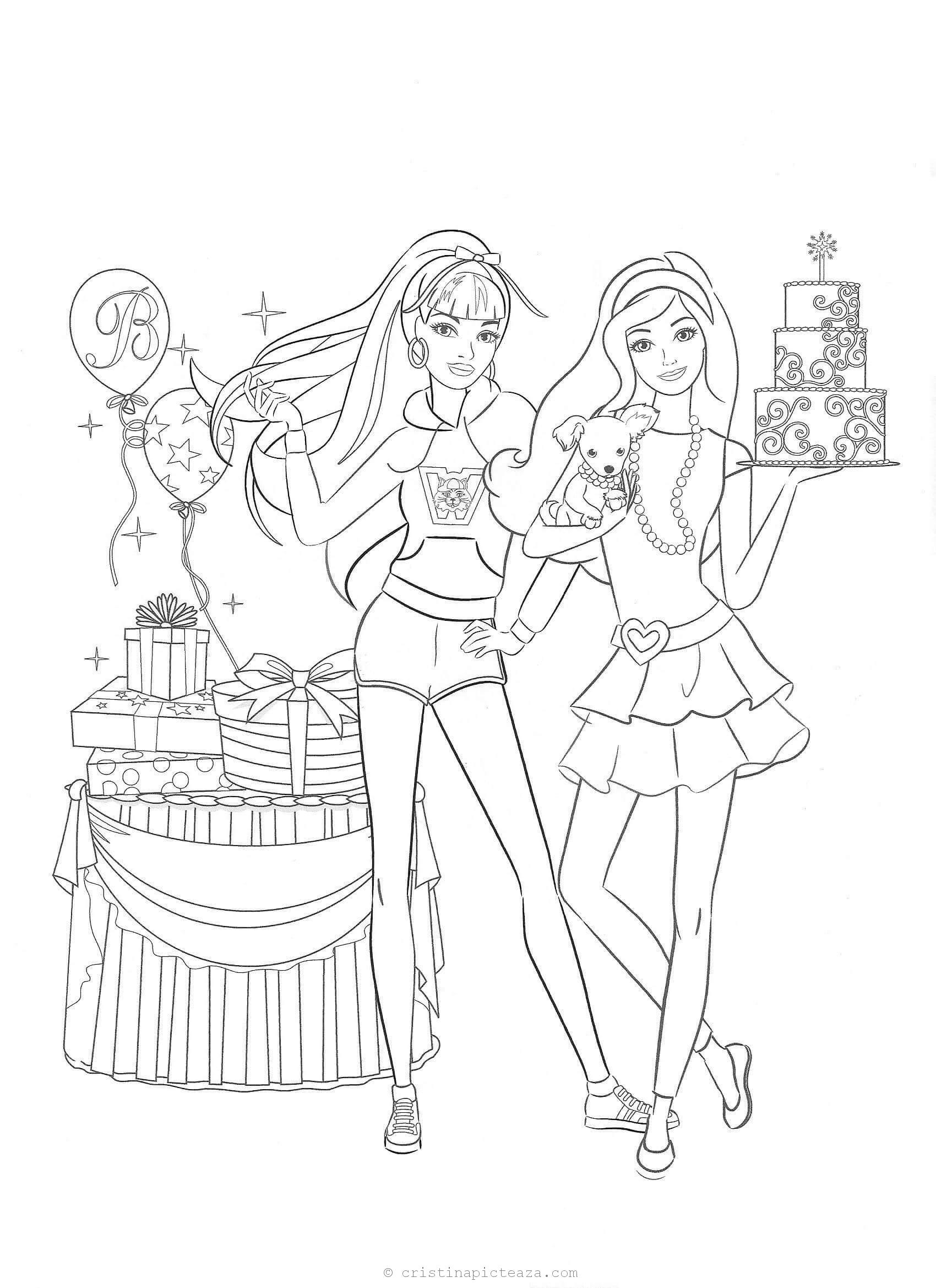 39+ Aesthetic Barbie School Coloring Pages Printable