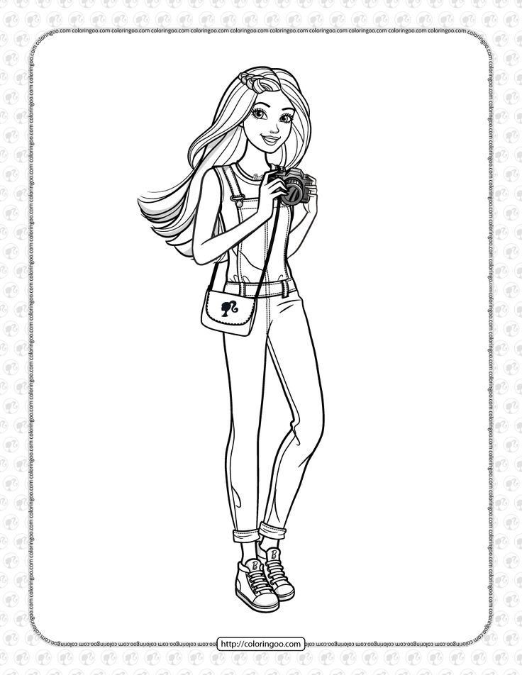 41+ Creative Barbie School Coloring Pages Printable