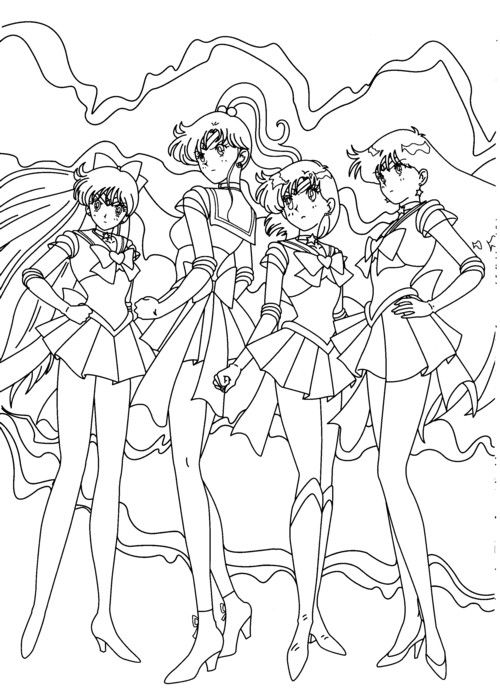 42+ Cute Anime Manga Coloring Pages Printable