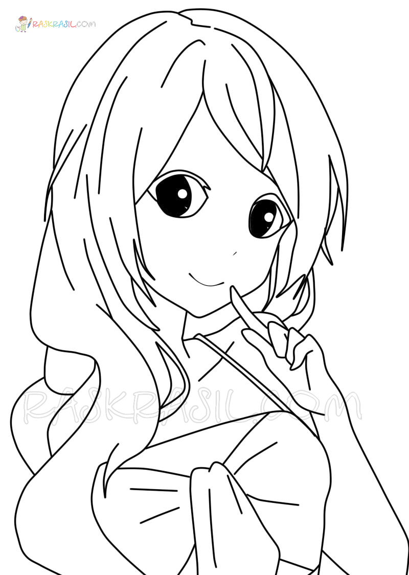 45+ Artistic Anime Manga Coloring Pages Printable