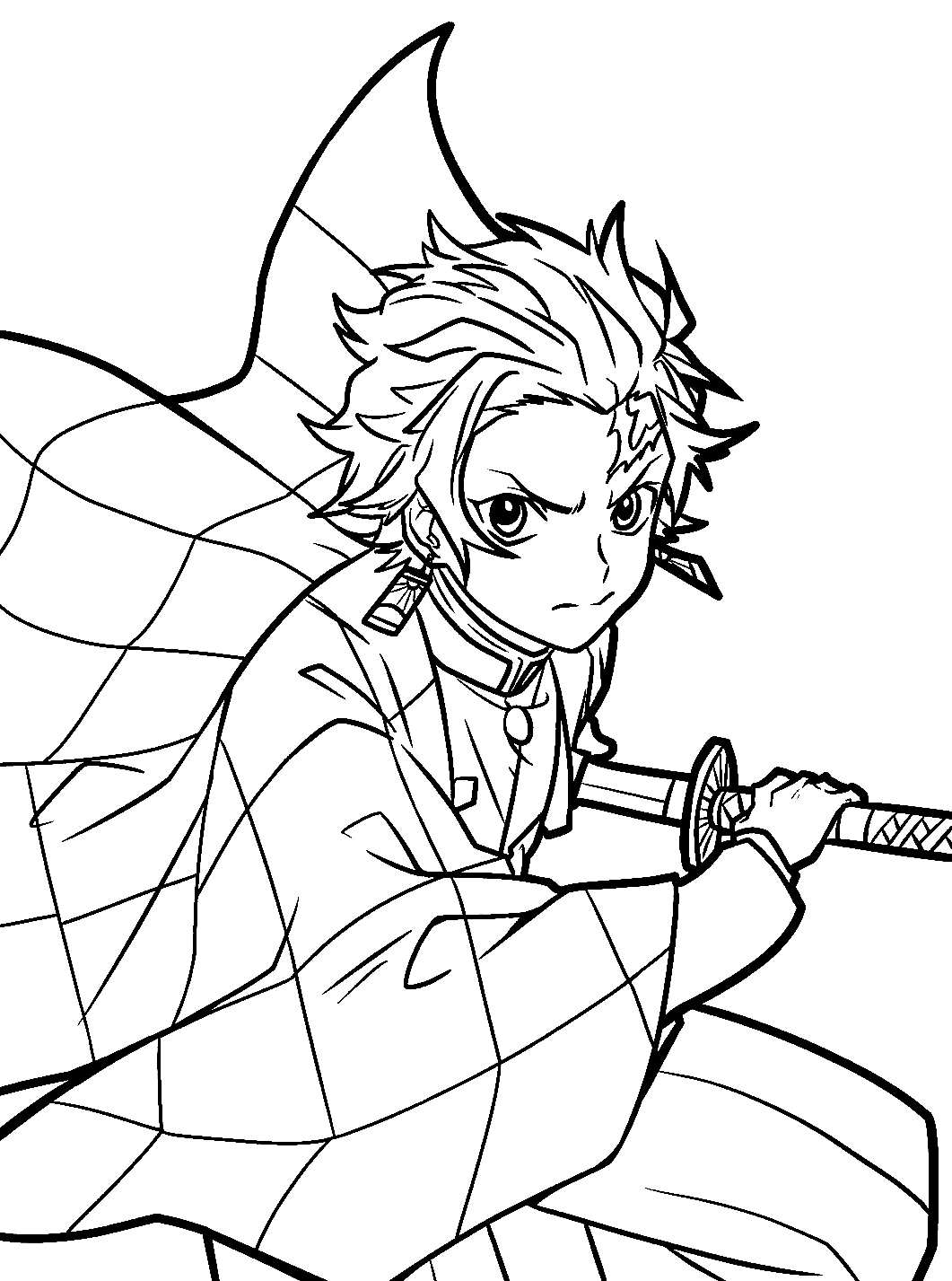 45+ Cheerful Demon Slayer Coloring Sheets Printable